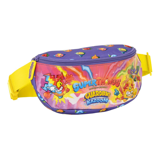 Belt Pouch SuperThings Guardians of Kazoom Purple Yellow (23 x 14 x 9 cm)