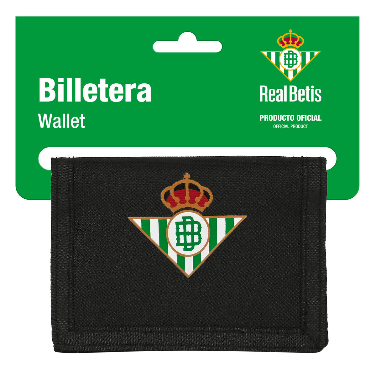 Purse Real Betis Balompié Black Lime 12.5 x 9.5 x 1 cm