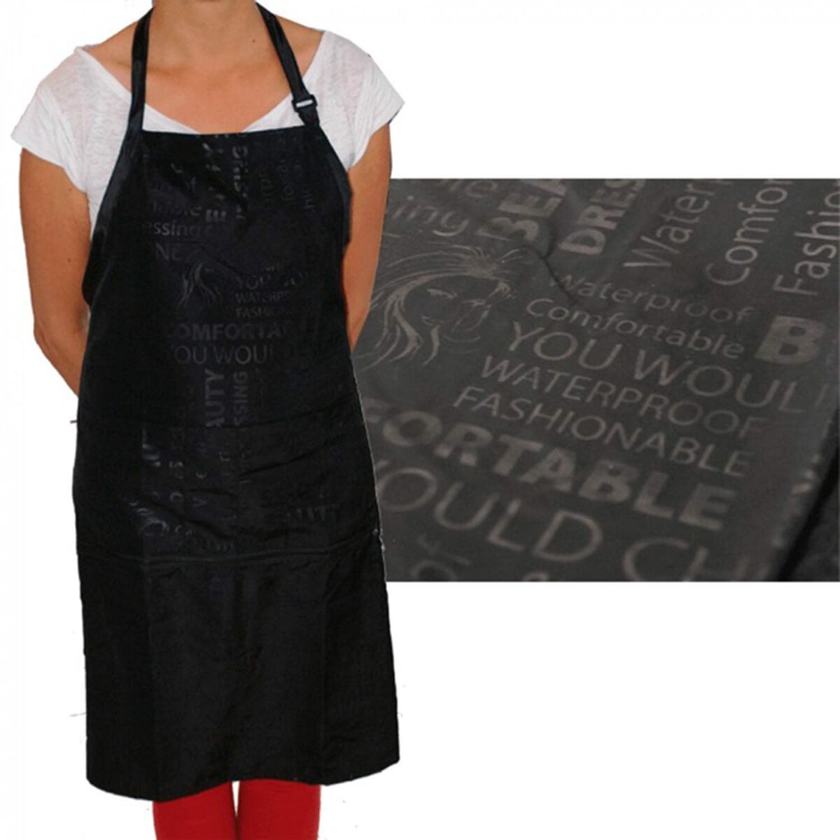 Apron Eurostil Delantal Negro Black